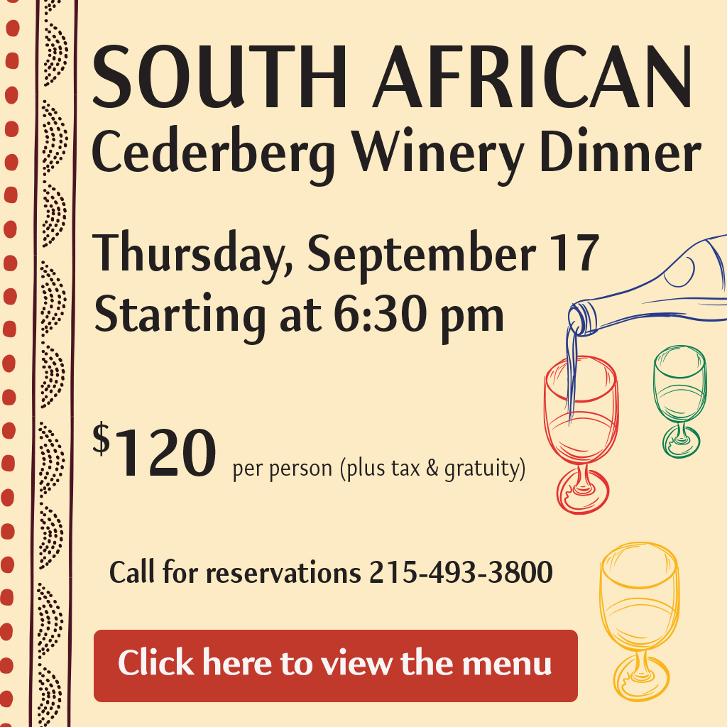 South African Wine Dinner